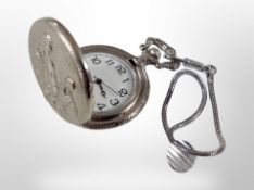 A pocket watch and chain