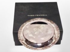 A Theo Fennell silver plated dish in box,