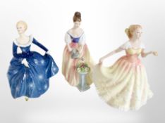Three Royal Doulton figurines - Fragrance,