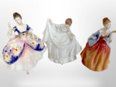 Three Royal Doulton figurines - Fleur,