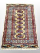 A Tekke rug of unusual colours, Afghanistan,