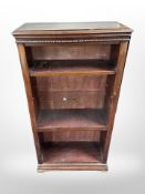 A mahogany reproduction bookcase, width 66 cm CONDITION REPORT: As found.