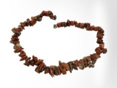 A vintage coral necklace, length 42 cm.
