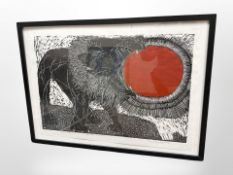 Anne Marie Mejlholm : Lion study, mixed media, signed in pencil,