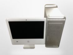An Apple PowerMac G5 computer with lead and iMac monitor A1207 CONDITION REPORT: No