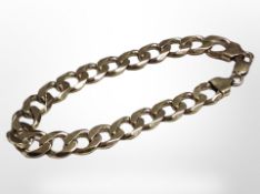 A silver-gilt curb link bracelet