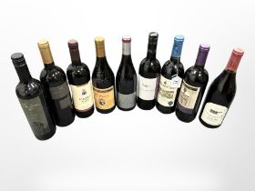Nine bottles of red wine - Le Grand Caillol Merlot, Drakenskloof 2006, Canusverus,
