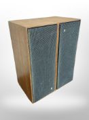 A pair of Bang & Olufsen teak cased Beovox 1000 speakers,