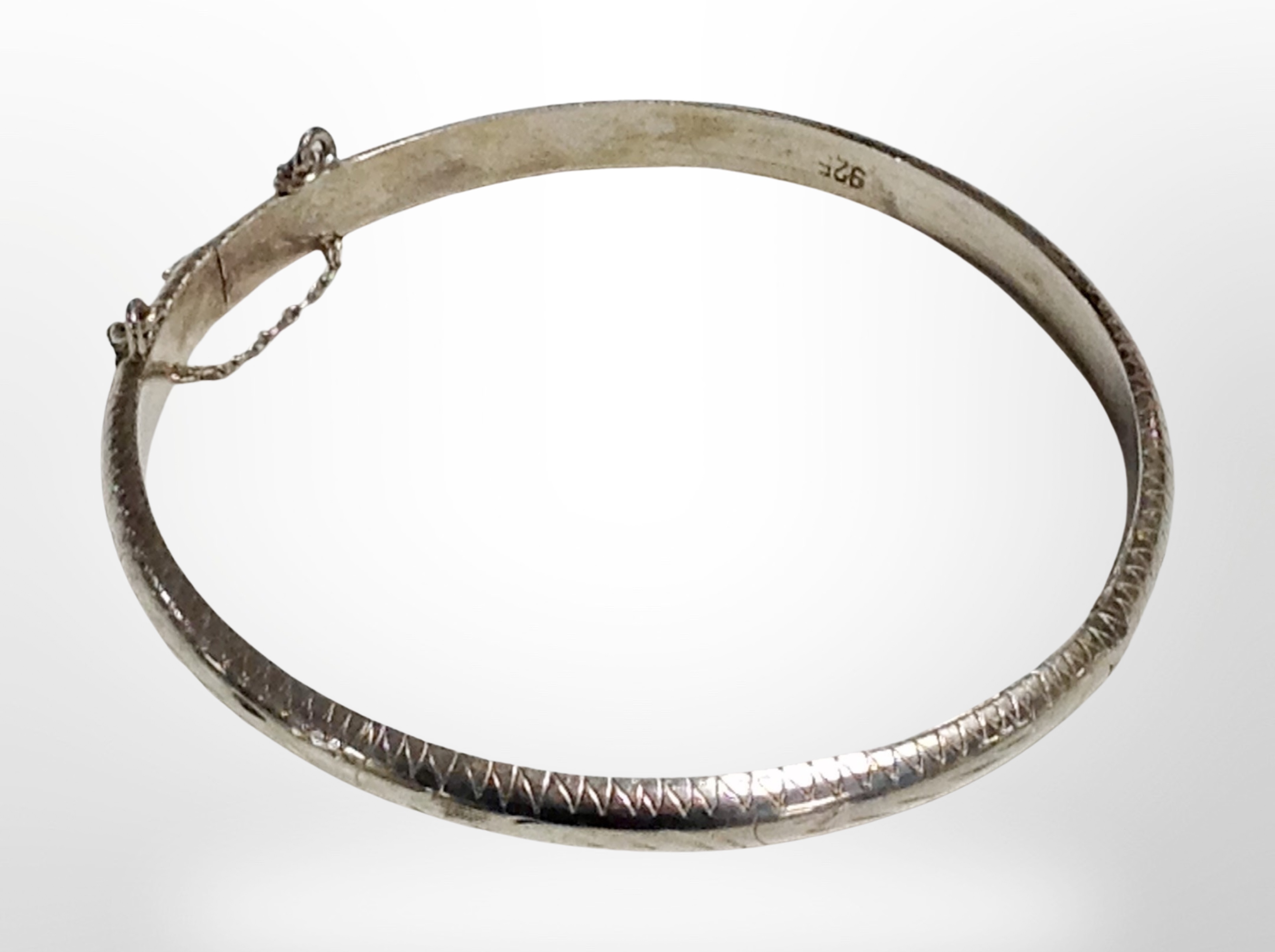 A silver bangle