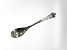 A silver salt spoon