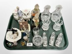 Liner Vittorio pierott clowns and assortment 24k crystal and glass ornaments.