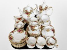 Approximately 40 pieces of Royal Albert Old Country Roses tea china.