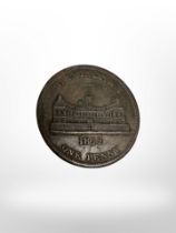 An 1812 Birmingham one penny coin.