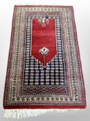 An Iranian prayer rug,