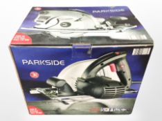 A Parkside circular saw in box