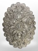A Turkish silver mirror,