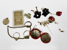 A group of costume jewellery,