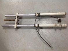 A pair of SkyTeam suspension forks