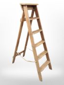A vintage pine step ladder