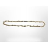 A cultured pearl necklace