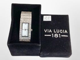 A lady's Via Lucia wristwatch.
