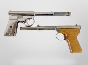 Two vintage air pistols.