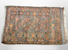 A Bokhara rug, Afghanistan, 108cm x 68cm.