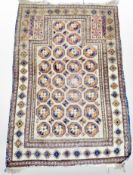A Bokhara prayer rug, Afghanistan, 123cm x 83cm.