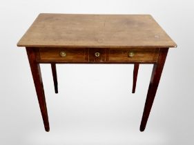 A 19th century Continental inlaid hall table,