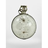 An early 19th century silver verge pair cased pocket watch, the movement signed H Arkinstall,