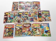 Marvel Comics : Werewolf By Night issues 1-24, 20¢ and 25¢ covers.