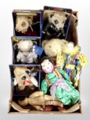A box of Compare the Meerkat and other figures.