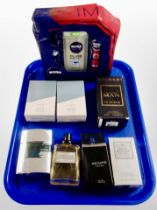 A group of men's fragrances including Guess, Givenchy Gentleman, Isis Autograph,