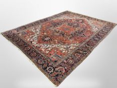 A Heriz carpet, Iranian Azerbaijan, 380 cm x 277 cm.
