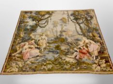 A 17th century style needle work tapestry,