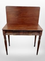 A 19th century Continental mahogany tea table,
