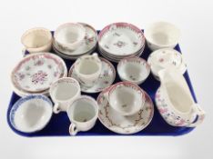 Group of 19th century export porcelain tea bowls,