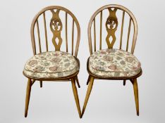 A pair of Ercol dining chairs