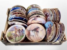 A box of Hamilton Collection Native American collectors plates.