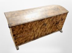 A 19th century scumbled pine blanket chest,