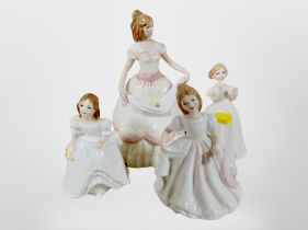 Four Royal Doulton figures of ladies, to include Nicole, Catherine, Amanda and Lynsey.