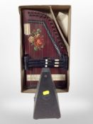 A Jaccard metronome and a zither