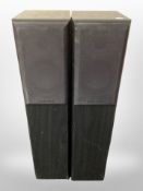A pair of Mordaunt-Short MS914 floor-standing speakers, height 90cm.