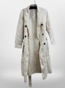 A Reiss hand-finished ladies coat, cream, size 12, new with retail tag, £368.