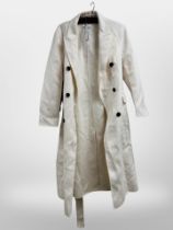 A Reiss hand-finished ladies coat, cream, size 12, new with retail tag, £368.