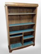 A Continental oak bookcase,