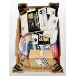 A box of new retail stock items - Dust sheets, vacuum storage bags,