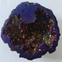 A Brazilian rainbow aura quartz