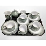 Twenty pieces of Denby stoneware tea china.