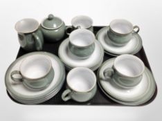 Twenty pieces of Denby stoneware tea china.